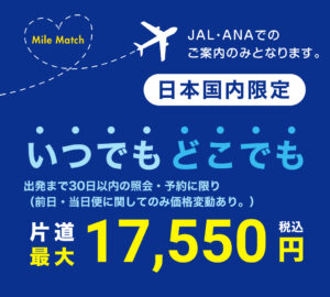 【30日以内】日本国内最安航空券（JAL・ANA）