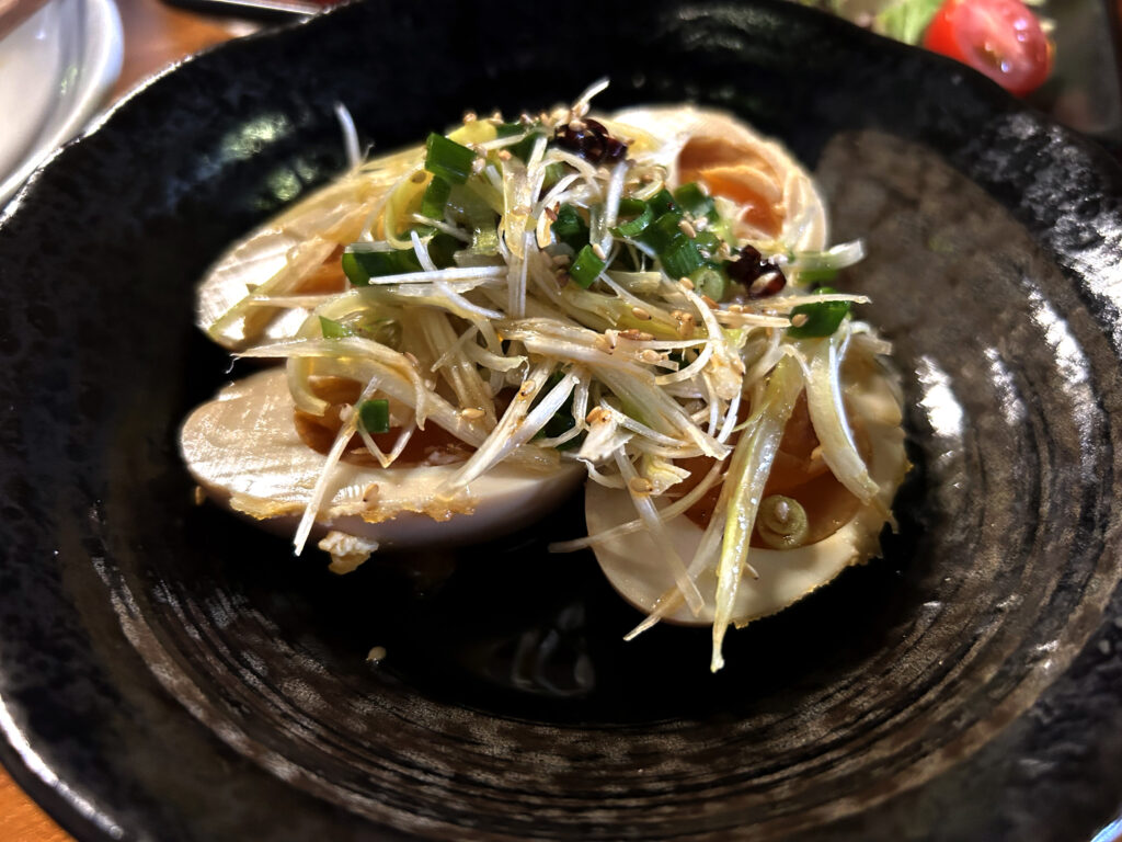ネギだく煮卵