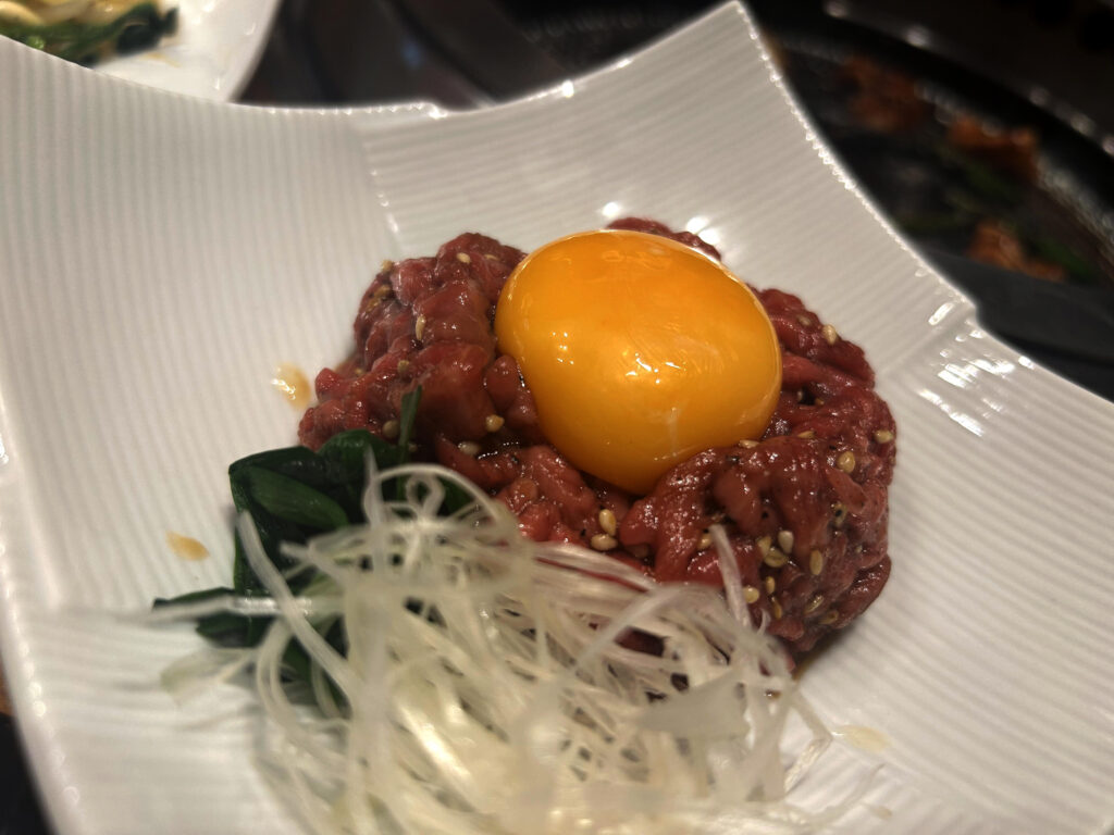 ローストビーフのユッケ