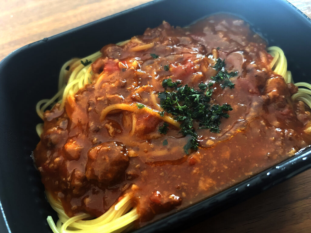 濃厚島豚ミートソースパスタ