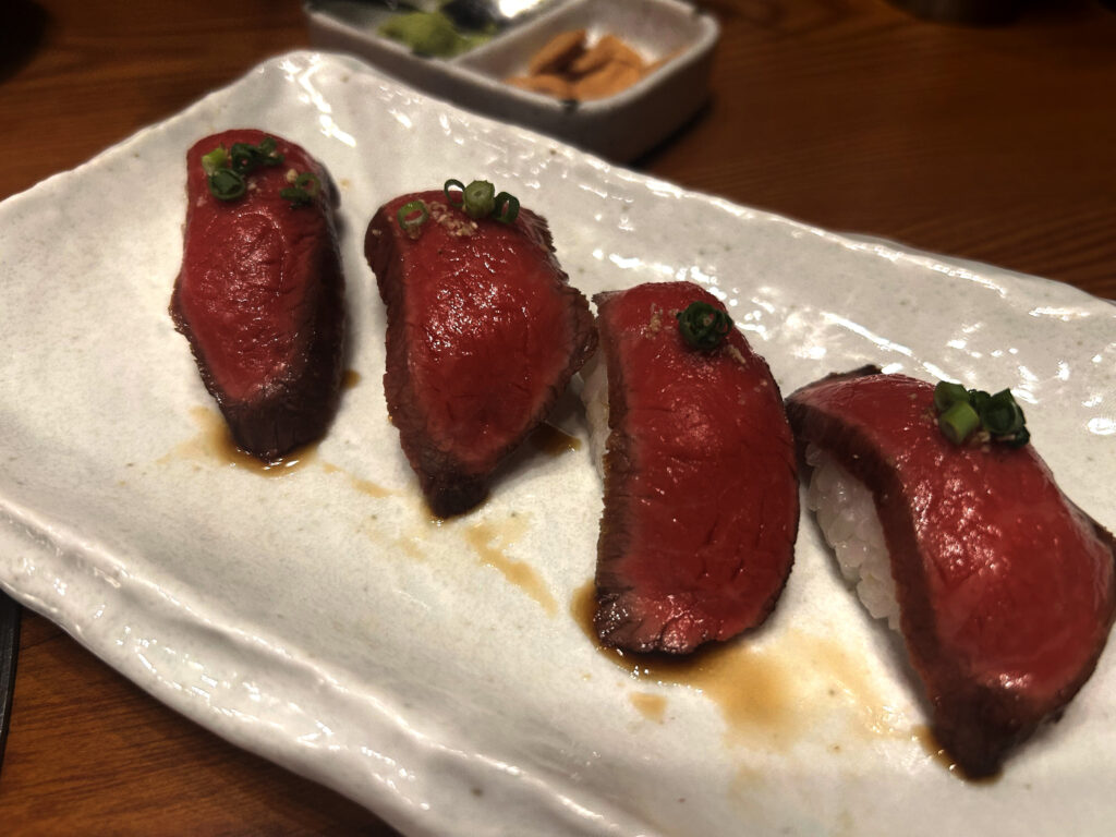 黒毛和牛のにぎり